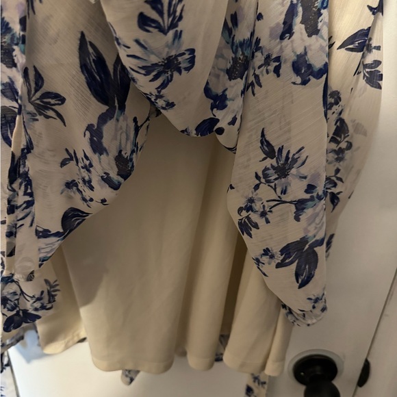 Gorgeous Torrid Lined Ivory and Floral Dress Size 3 - Picture 8 of 11